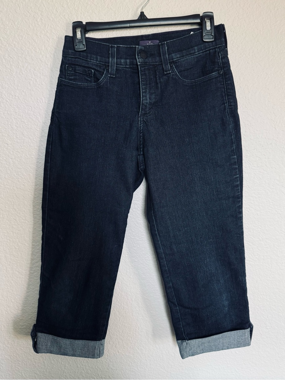 NYDJ Not Your Daughter’s Jeans Rolled Cuff Denim Crop Capri Jeans 2